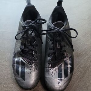 Adidas Black Athletic Shoes with Urban Design